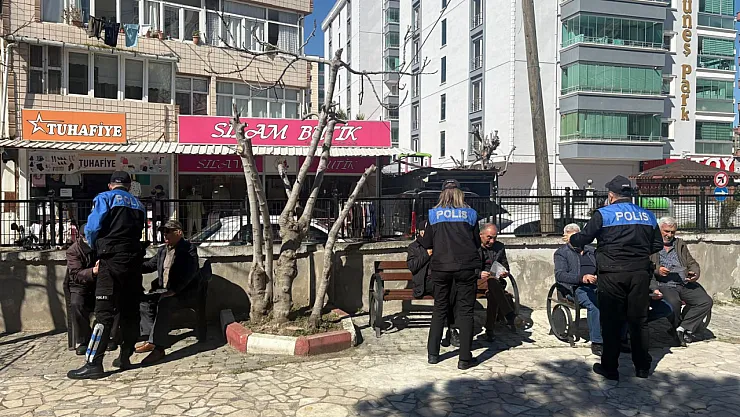 Polisten dolandırıcılık ve KADES bilgilendirmesi
