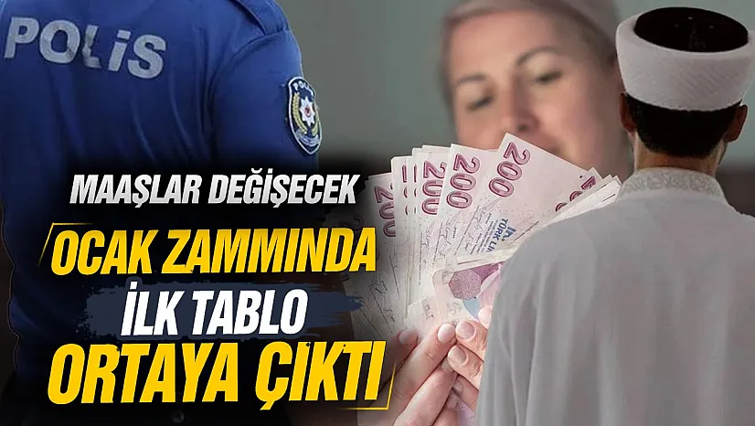 2027 Ocak maaş zamları için ilk tablo ortaya çıktı
