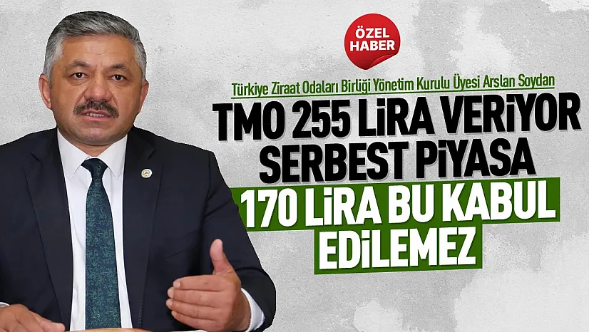 Arslan Soydan, 'Serbest piyasanın fiyatını kabul etmiyoruz'