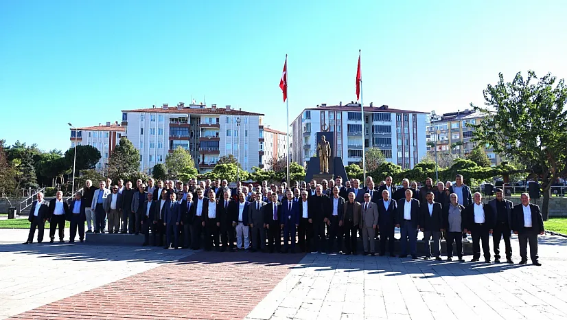 Bafra'da 19 Ekim Muhtarlar Günü kutlandı