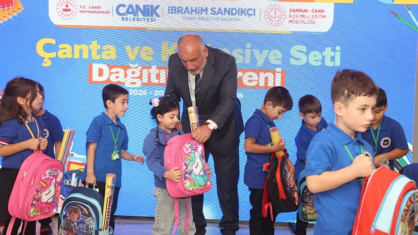 Canik'te birinci sınıflara ilk gün sürprizi