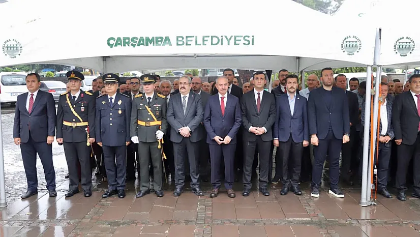 Çarşamba'da, Zafer Bayramı'nın 104. Yıl dönümü kutlandı