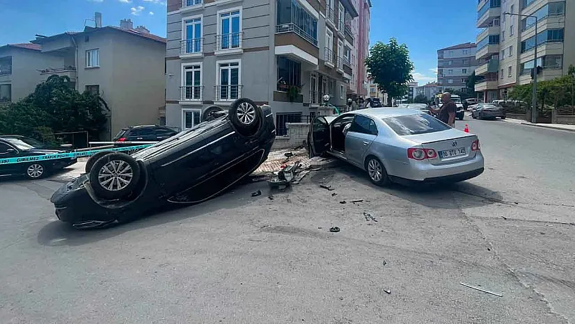 Çorum'da cipin takla attığı kazada 2 yaralı