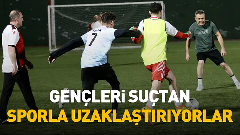 Denetimli serbestlik personeli çocuklarla halı sahada buluştu