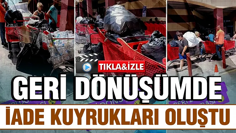Geri dönüşüm iade makinesi önünde uzun kuyruk: 'Toplumun geldiği nokta içler acısı'
