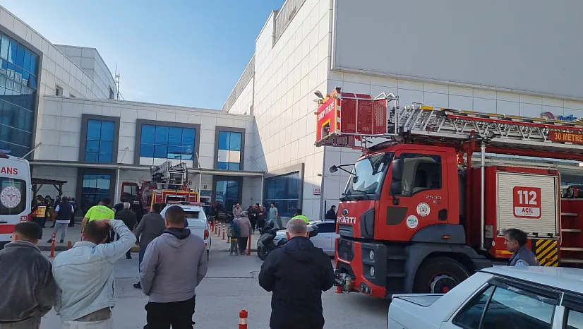 Hastanede yangın paniği