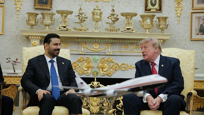 Irak Başbakanı Zeydi, Beyaz Saray'da Trump ile bir araya geldi