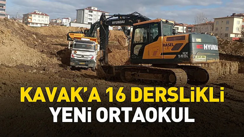 Kavak'a 16 Derslikli Yeni Ortaokul