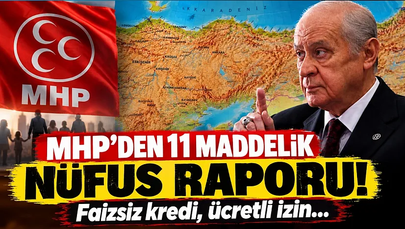 MHP'nin 11 maddelik nüfus raporu hazır