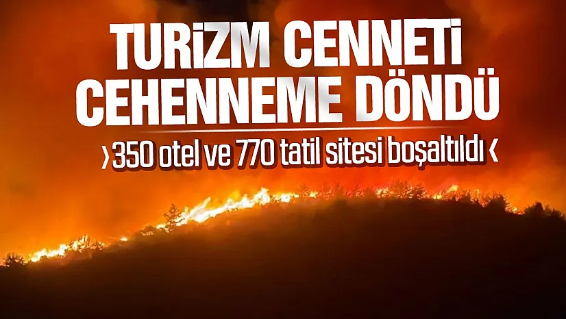 Muğla Milas'ta orman yangını: 1120 kişi tahliye edildi