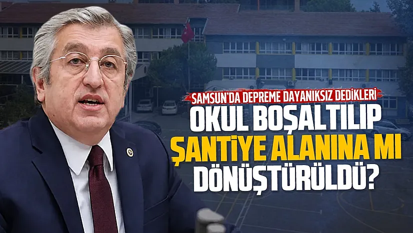 Murat Çan, 'Depreme Dayanıksız dedikleri okulu şantiye alanına çevirmişler'