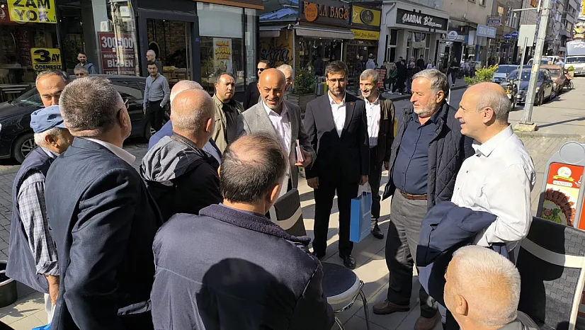 Saadet Partisi'nden Çarşamba'da esnaf ziyareti