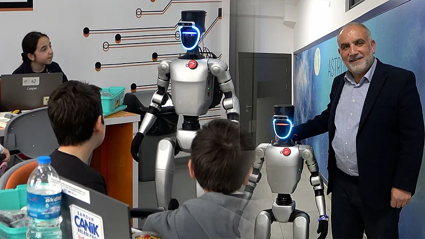 Türkiye'nin nüfusa kaydedilen ilk robotu şimdi de işe başladı.. Şimdi Canik'te!