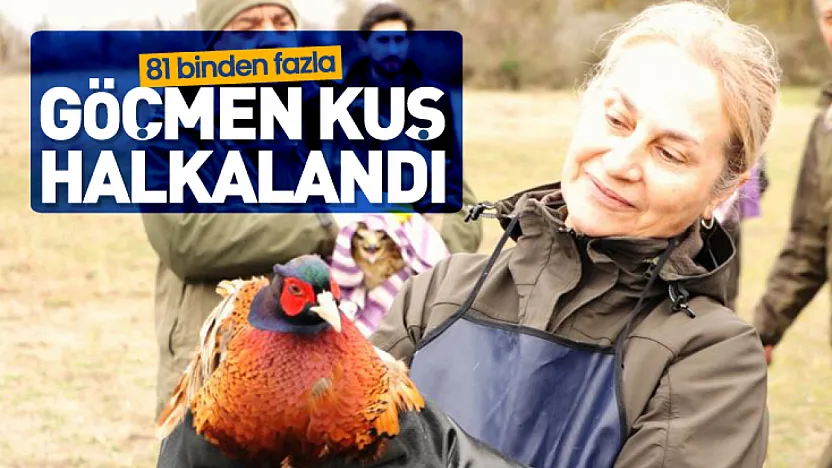 81 binden fazla göçmen kuş halkalandı
