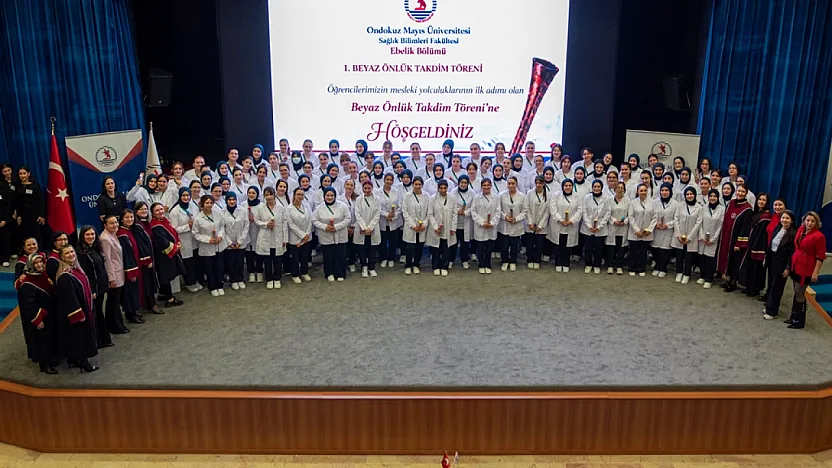 Beyaz önlük heyecanı: OMÜ'de 97 öğrenci mesleğe ilk adımını attı