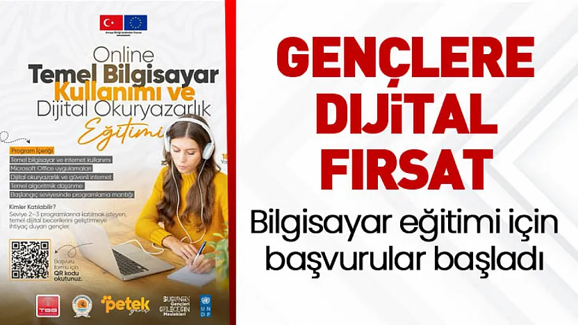 Gençlere dijital fırsat: Bilgisayar eğitimi için başvurular başladı
