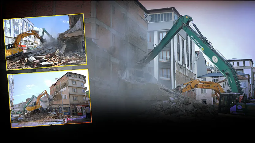Havza'da iş yeri yıkımları tamamlandı
