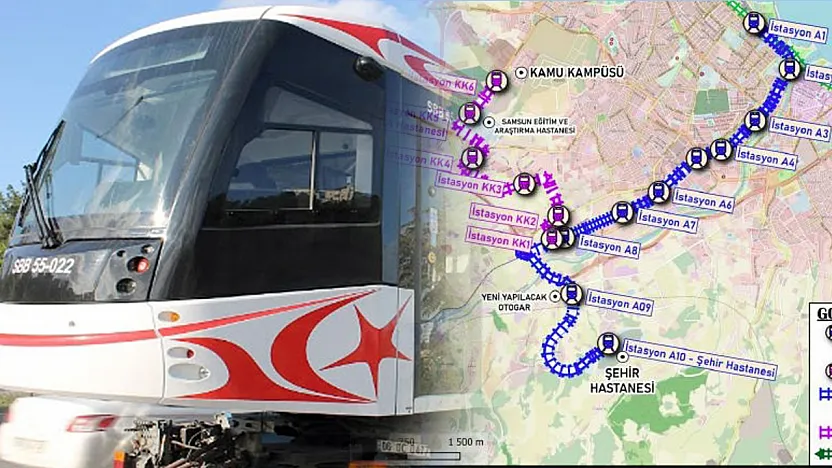 Samsun'da yeni tramvay güzergahı belli oldu: 16 yeni durak geliyor