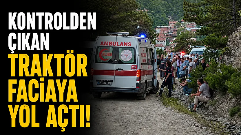 Traktör Uçuruma Yuvarlandı