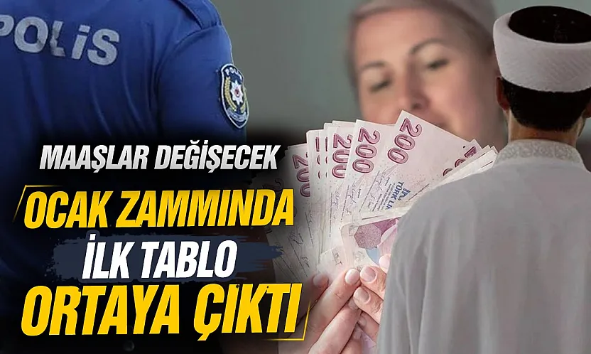 2027 Ocak maaş zamları için ilk tablo ortaya çıktı