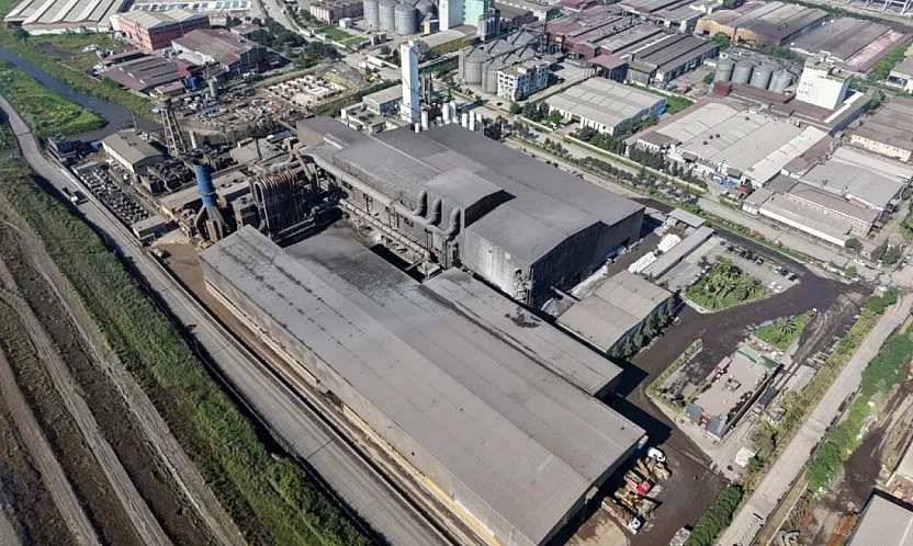 Samsun'da 3 işçiye mezar olan fabrika havadan görüntülendi