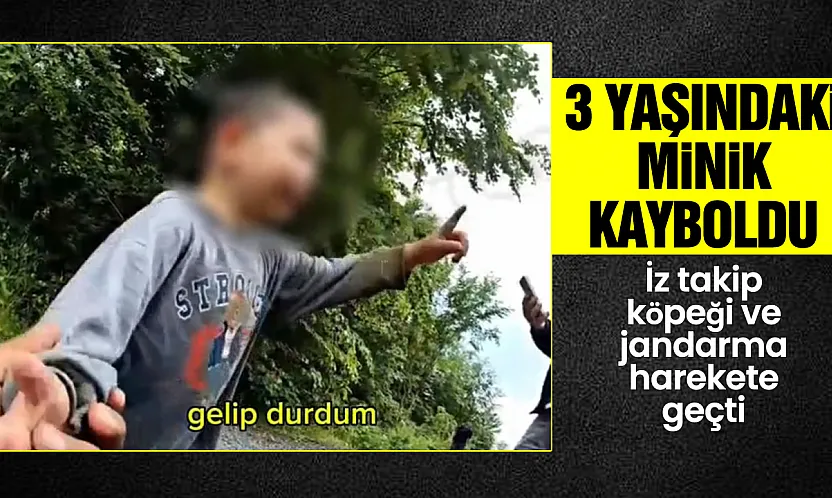 3 yaşındaki minik kayboldu, ekıipler ormanlık alanda buldu