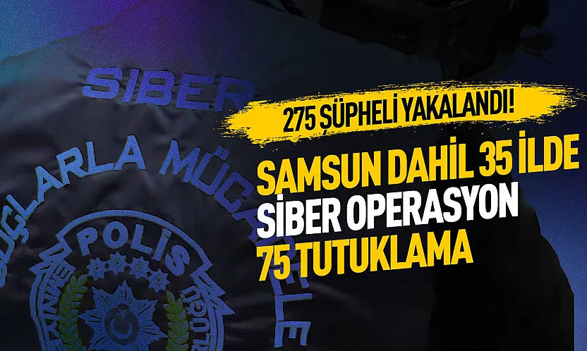 5 günde 35 ilde siber suç operasyonu: 275 şüpheli yakalandı, 75'i tutuklandı