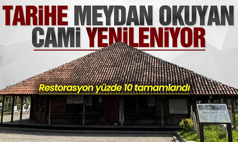 850 yıllık Göğceli Çivisiz Camii restorasyonu yüzde 10 tamamlandı