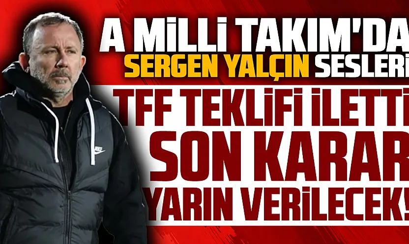 A Milli Takım Teknik Direktörü Sergen Yalçın oldu