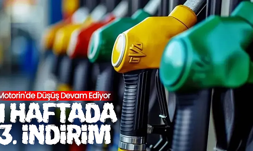 Akaryakıtta düşüş sürüyor: Motorine yeni indirim