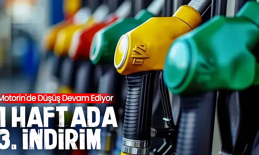 Akaryakıtta düşüş sürüyor: Motorine yeni indirim