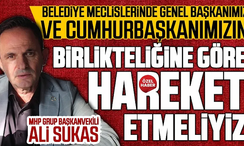 Ali Sukas 'MHP'li meclis üyeleri yanlış görürse itiraz eder'