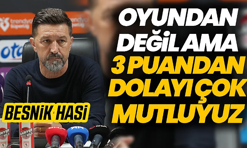 Amed SF Teknik Direktörü Hasi'den Samsunspor maçı değerlendirmesi