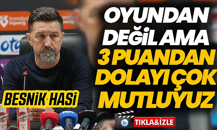 Amed SF Teknik Direktörü Hasi'den Samsunspor maçı değerlendirmesi