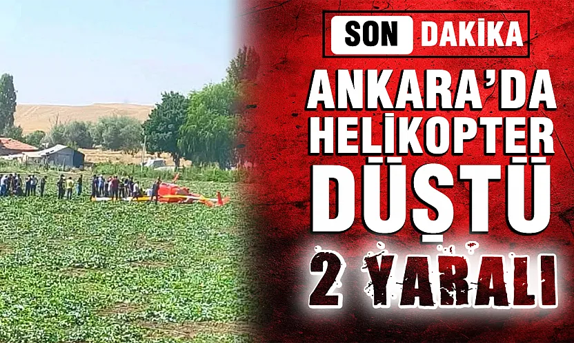 Ankara Sincan'da Eğitim Helikopteri Düştü: 2 Yaralı