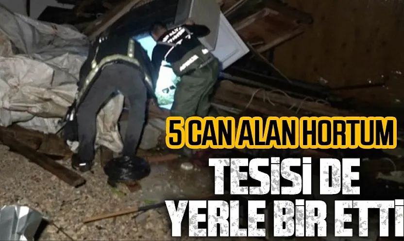 Antalya'da 5 işçinin öldüğü hortumun yeni görüntüleri ortaya çıktı
