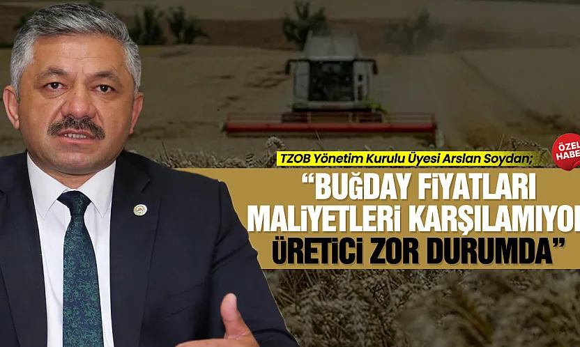 Arslan Soydan'dan Buğday fiyatlarına tepki '20 Lira Olmalı'
