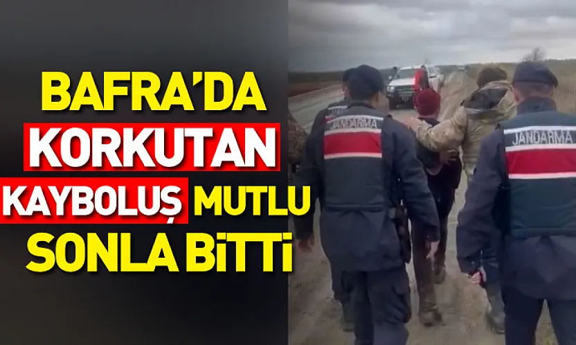 Bafra'da Korkutan Kayboluş Mutlu Sonla Bitti:  Engelli Vatandaş Kurtarıldı