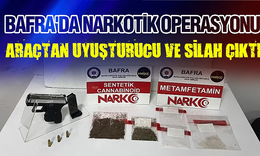 Bafra'da Zehir Tacirine Darbe: Uyuşturucu ve Silah Ele Geçirildi