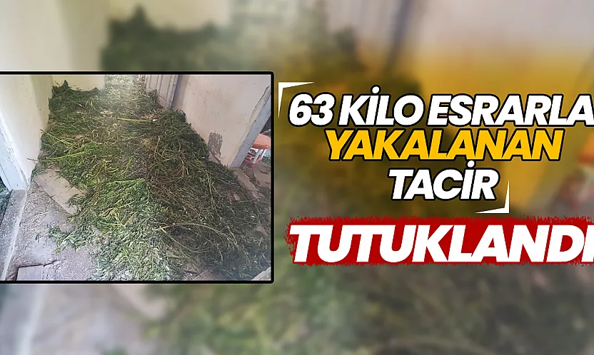 Bafra'da zehir tacirine jandarma darbesi: 63 kilo esrarla yakalanan şüpheli tutuklandı