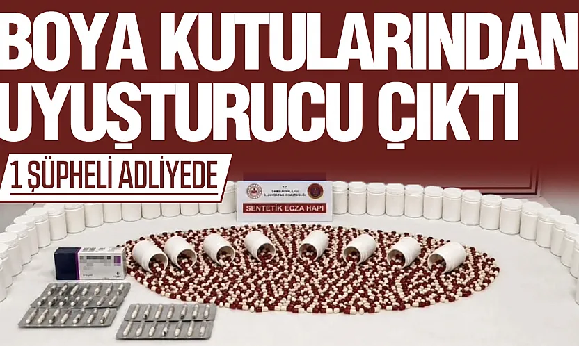 Bagajdaki Boya Kutularından Uyuşturucu Çıktı: 1 Şüpheli Adliyede