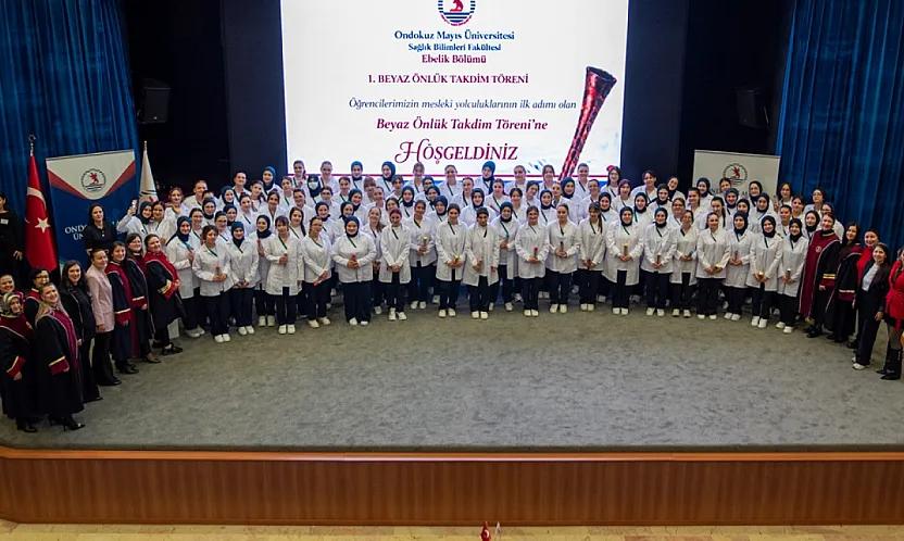 Beyaz önlük heyecanı: OMÜ'de 97 öğrenci mesleğe ilk adımını attı