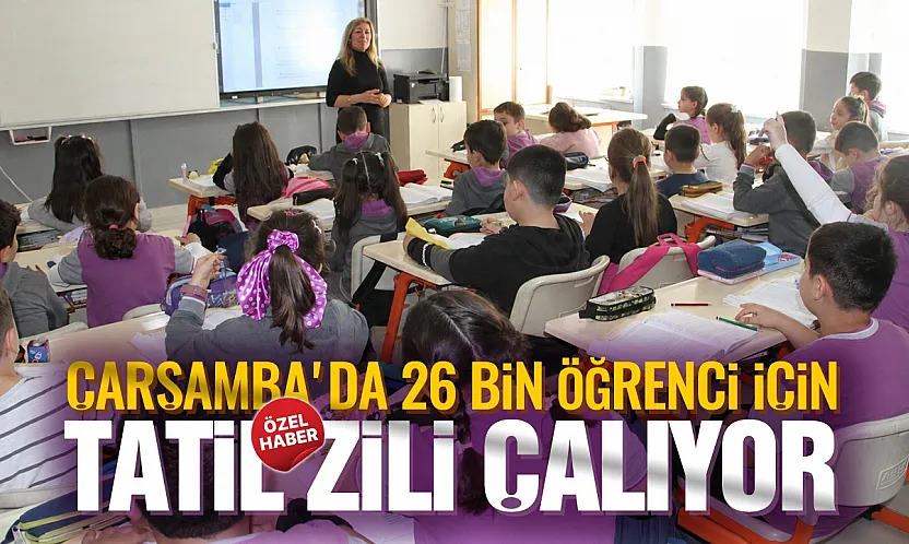 Çarşamba'da yaz tatili heyecanı başladı