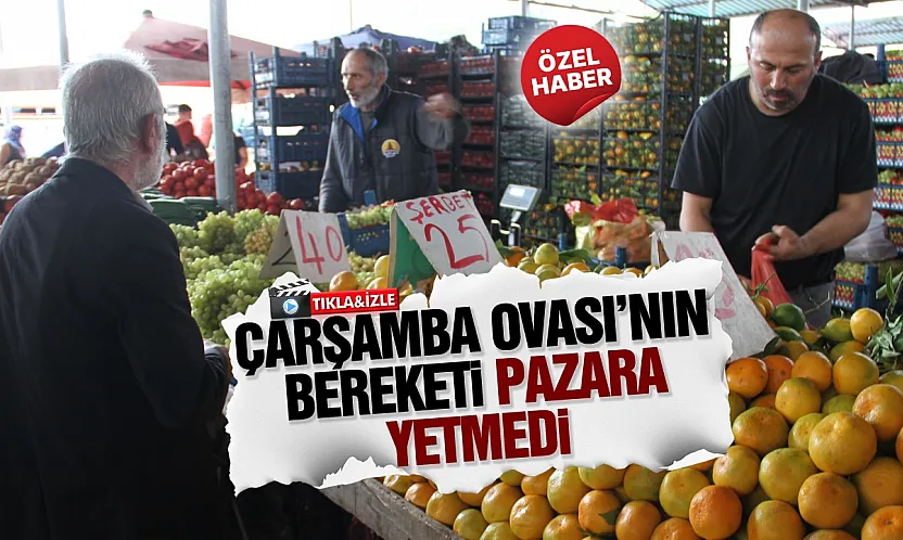 Çarşamba pazarında yerli ürün kalmadı