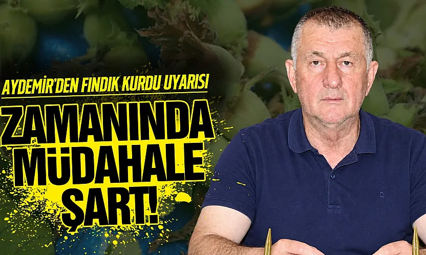 Çarşamba Ziraat Odası Başkanı Muammer Aydemir'den fındık kurdu uyarısı