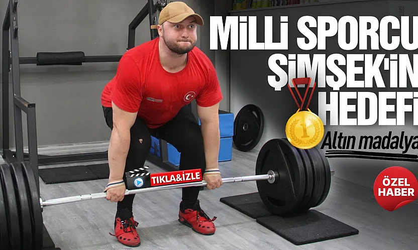 Çarşambalı milli sporcu Şimşek'in hedefi altın madalya