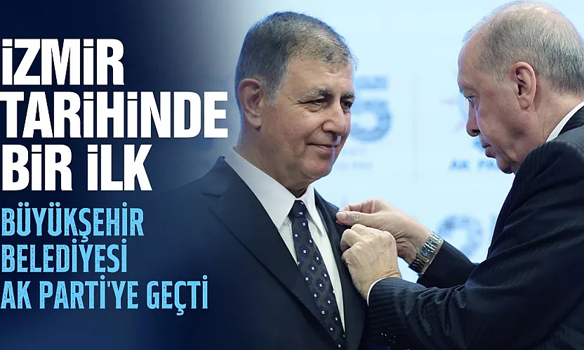Cemil Tugay AK Parti'ye katıldı Erdoğan rozetini taktı