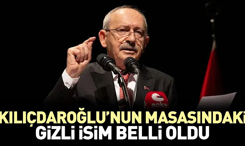 CHP Kulislerinde Adaylık Bombası