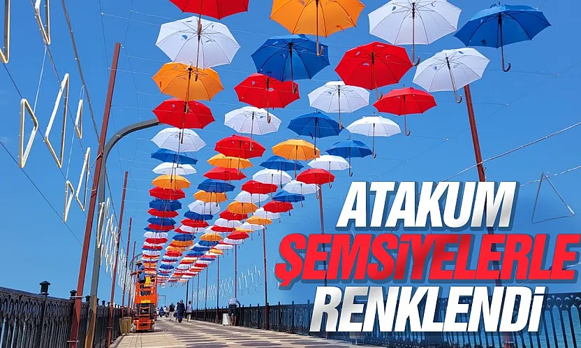 Çobanlı İskelesi renkli şemsiyelerle renklendi