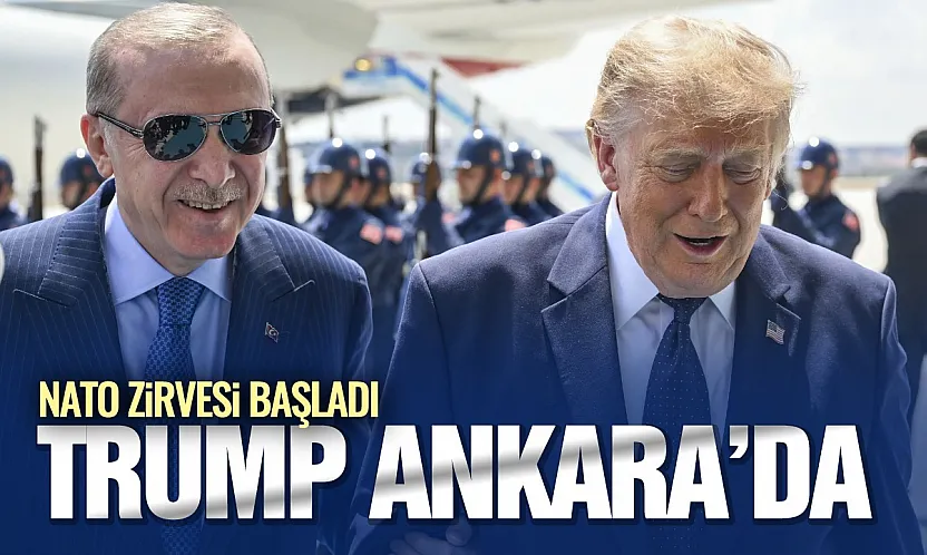 Cumhurbaşkanı Erdoğan, ABD Başkanı Trump'ı Ankara'da karşıladı